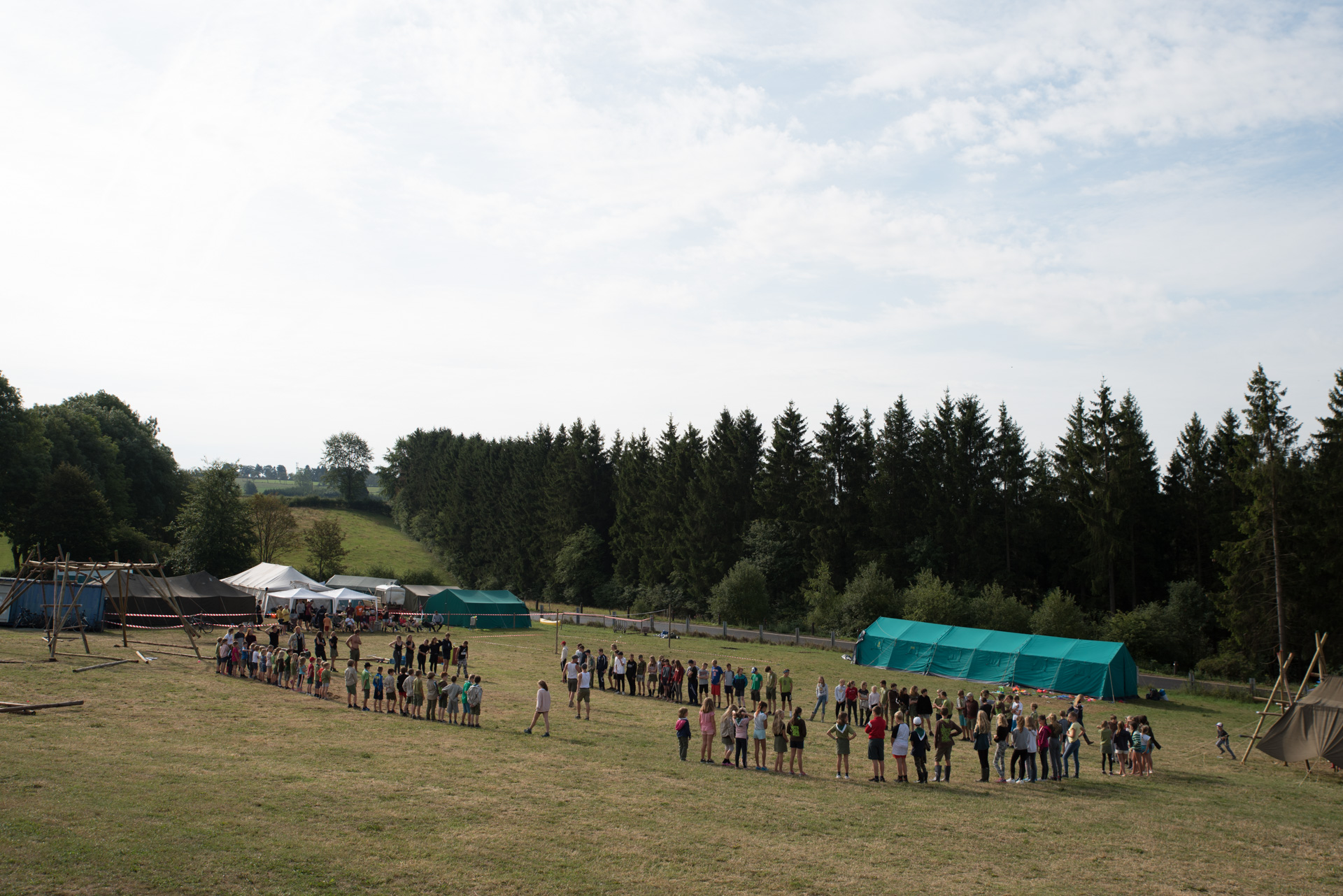 Scouts Kramaai Mollem op kamp